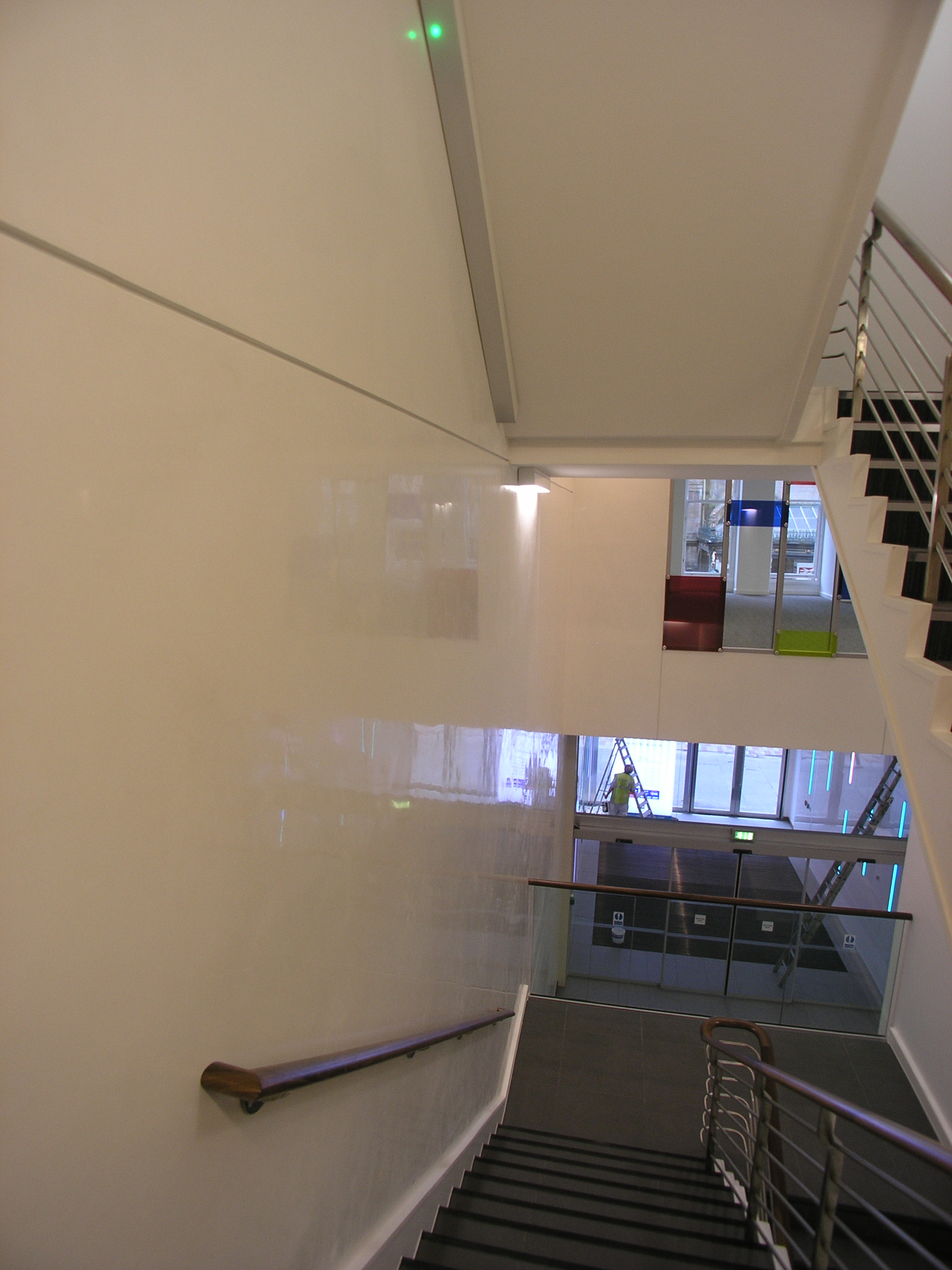 Click to enlarge - White venetian plaster, Grosvenor Building Glasgow